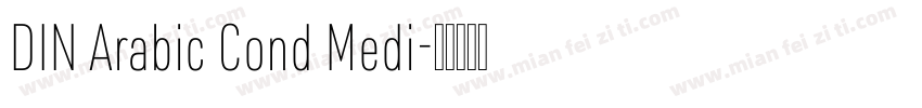 DIN Arabic Cond Medi字体转换